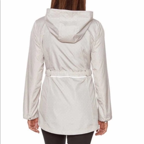 JONES NEW YORK Polka Dot Parka in a Pocket - Picture 3 of 4